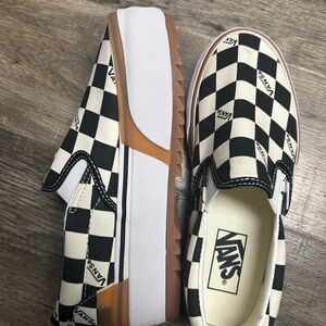 Platform Checkered Vans